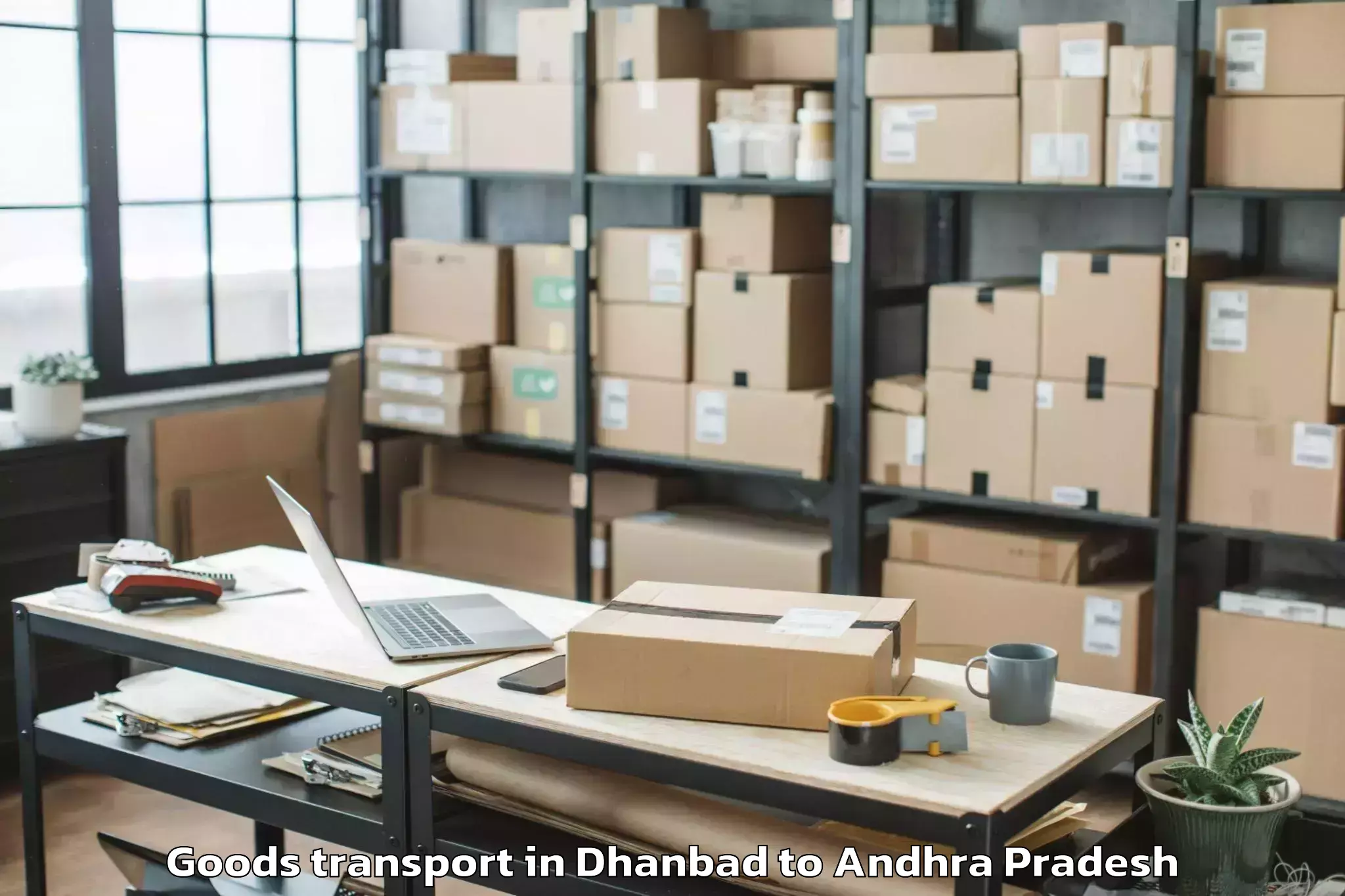 Dhanbad to Gonegandla Goods Transport Booking